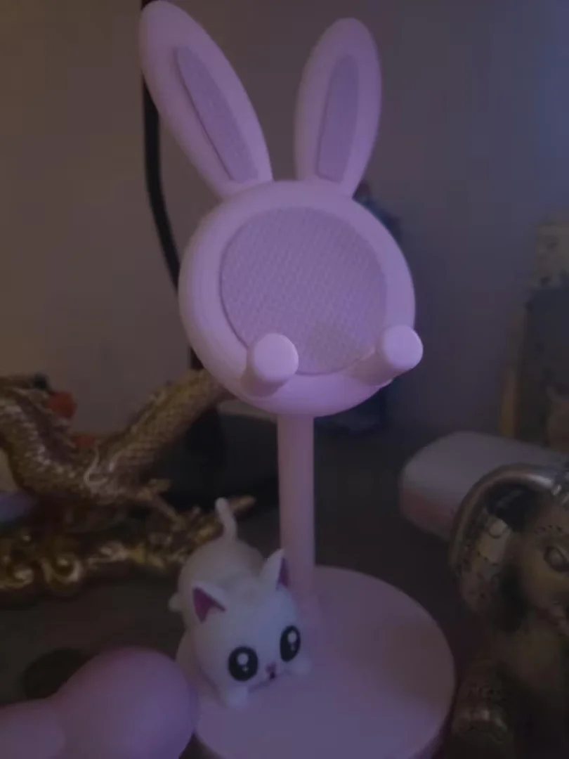Mobiltelefonhållare Rosa Kanin – Justerbar Höjd - Miniatyrbild 4