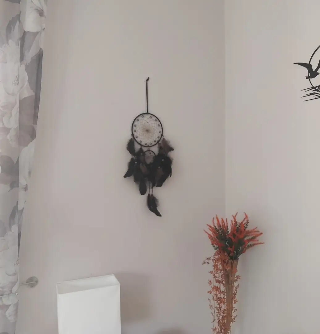 Handgjord drömfångare med självlysande pärlor - Miniatyrbild 2