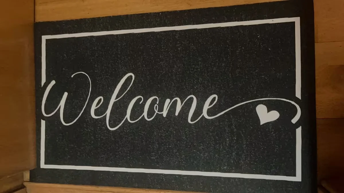 Dörrmatta Welcome 40x60 cm  – Halkfri & Tvättbar - Huvudbild