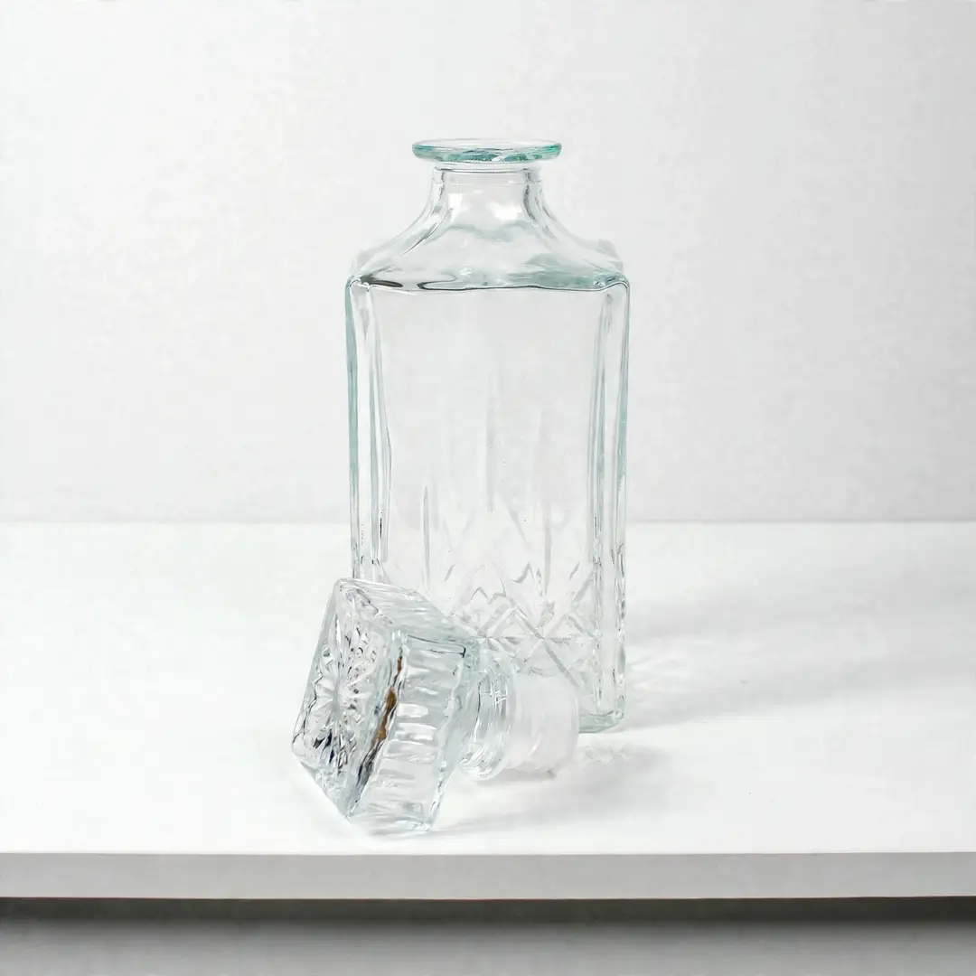 Glaskaraff 1L (Whiskykaraff) - Miniatyrbild 2