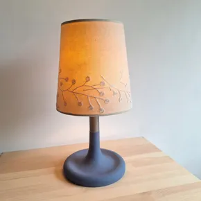 Vintage IKEA bordslampa i blå nyans